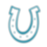 A loose drawing of a horseshoe
