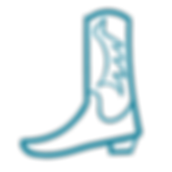 A charming drawing of a cowboy boot